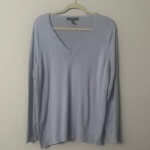 Eileen Fisher Lavender V-Neck Sweater